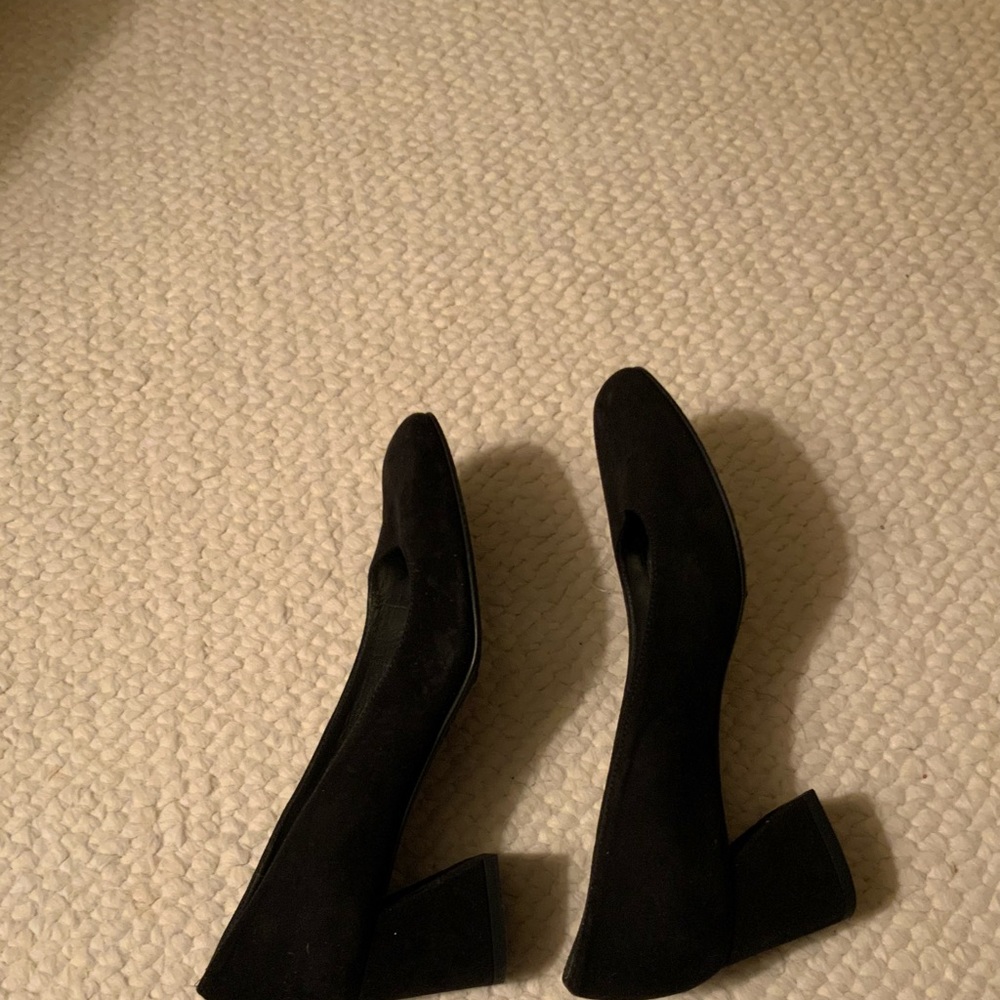 Stuart Weitzman Suede Block Heel Shoes Size: 6.5 - image 2